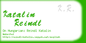 katalin reindl business card